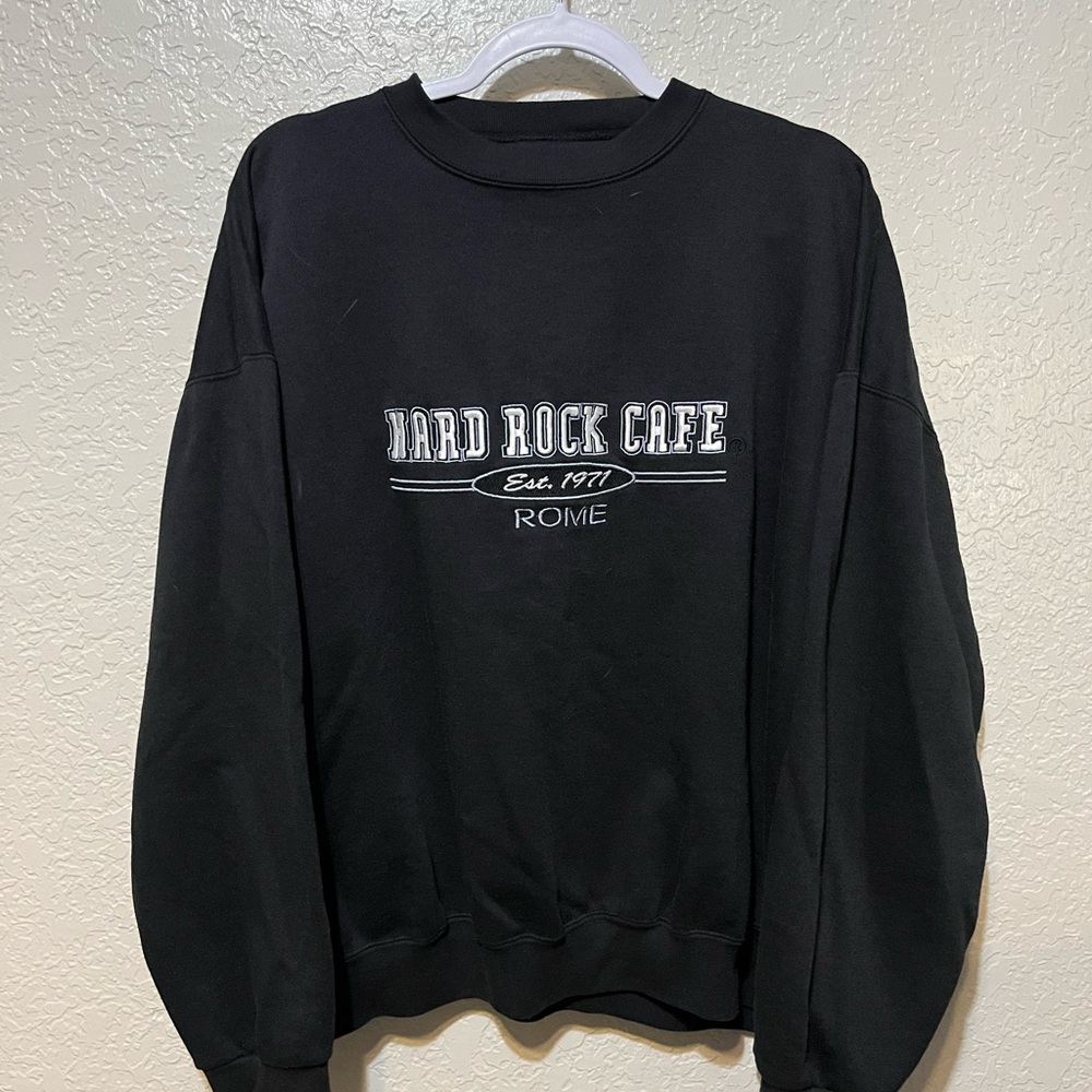 Hard Rock Cafe Black Crewneck Sweater